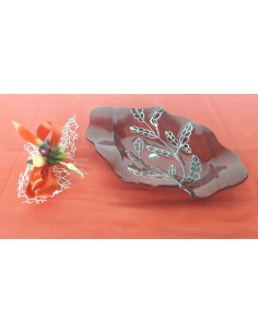 VASSOIO BOBOLI OVALE ROSSO 28 CM-IVAT