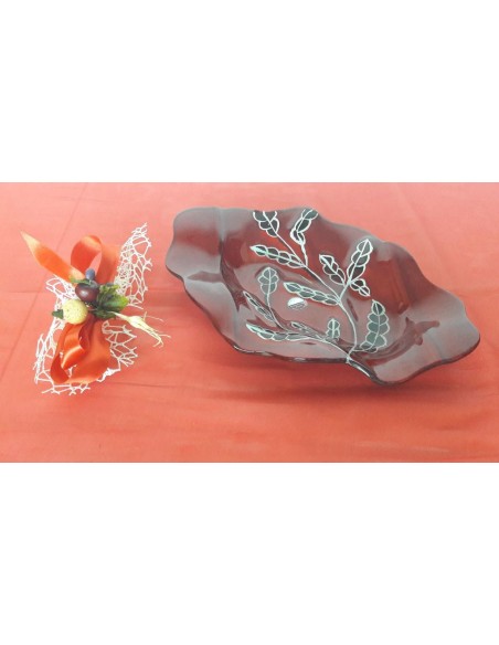 VASSOIO BOBOLI OVALE ROSSO 28 CM-IVAT