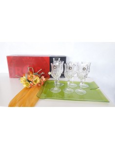 Set-vassoio-Sinatra-grande-verde-calici-acqua-RCR