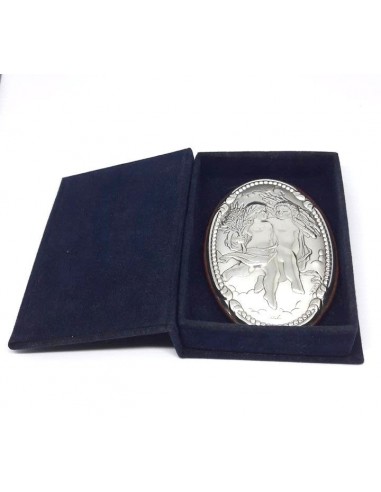 Icona-Medaglione-Angeli-con-box-blu-vellutato-23932-A