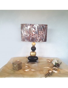 LAMPADA CERAMICA PARALLEOPARDATA-Effetto giorno