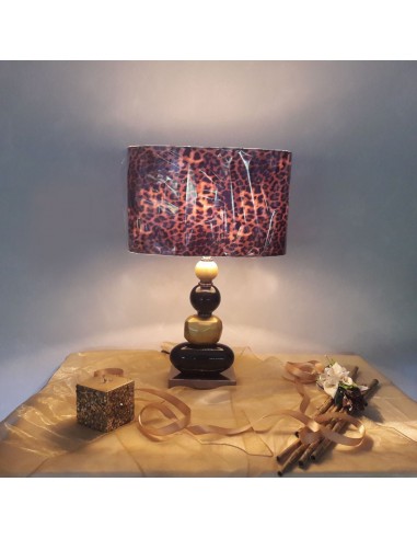 LAMPADA CERAMICA PARALLEOPARDATA-Effetto notte