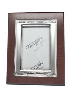 Portafoto-piccolo-in-legno-e-argento-Madrid-PF2201C-verticale