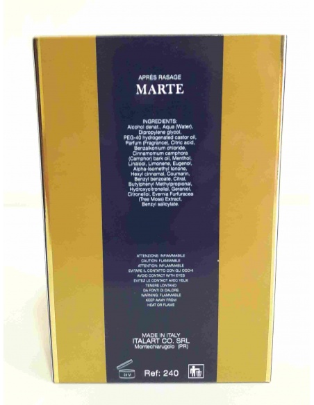 Marte Battistoni After Shave 45 ml - posteriore scatola