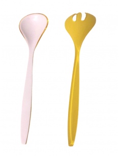 POSATE INSALATA VINTAGE GIALLO GUZZINI