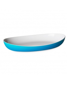 Piatto-da-portata-ovale-bicolore-Trendy-28-cm-Turchese