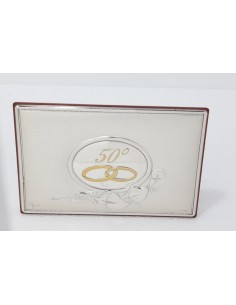Targa-50°-Anniversario-6651-Legno-con-Argento
