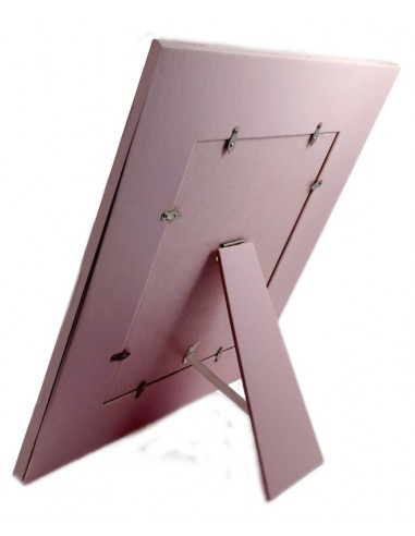 Cornice Portafoto Ricamata 20X25 Rosa-Vista posteriore