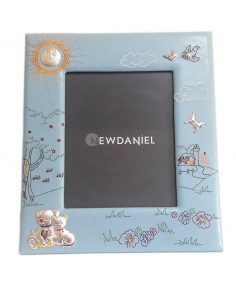 Cornice portafoto Ricamata 20x25 Celeste