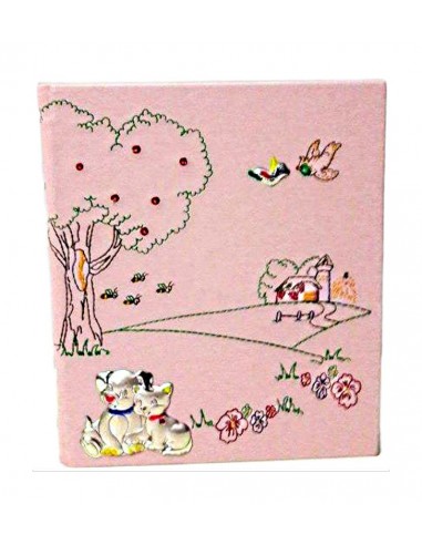 Album-porta-foto-rosa-ricamato-semi-16112R