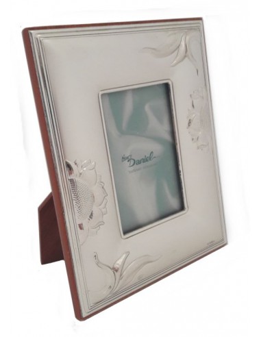 Cornice Portafoto in argento Girasoli 12x15
