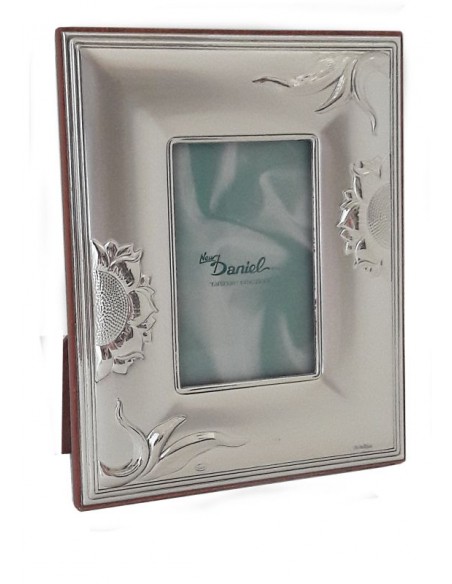 Cornice Portafoto in argento Girasoli 12x15-A