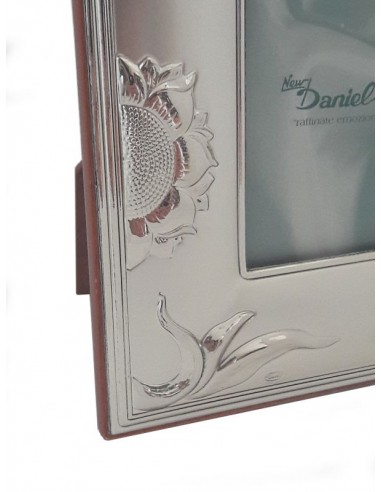 Cornice Portafoto in argento Girasoli 12x15-Partcolare cornice