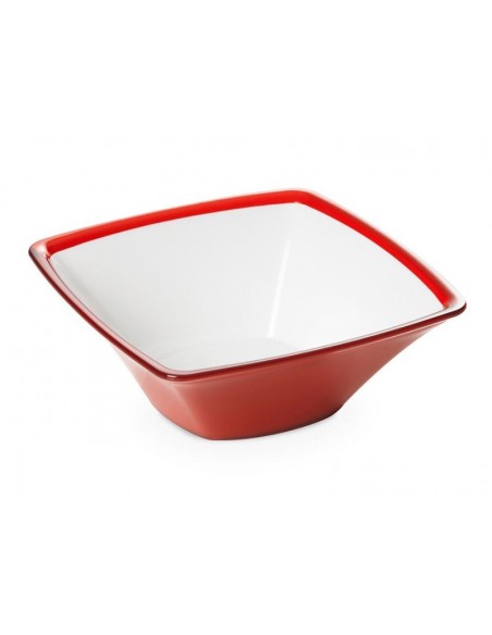 Insalatiera-Squarein-plastica colorata-Rossa-bicolore-da-2,3litri