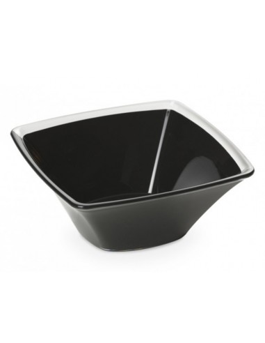 Insalatiera-Square-in-plastica colorata-Nera-bicolore-da-2,3-litri