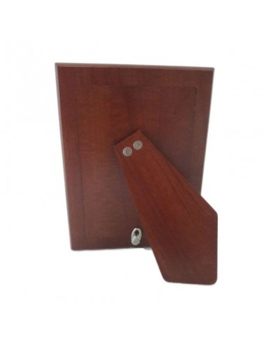 Cornice Portafoto Argento decoro oro 9x13-Vista Posteriore