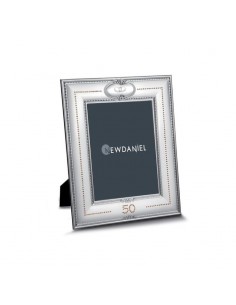Portafoto-in-argento-e-strass-50°-anniversario-13x18-cm-186542 2