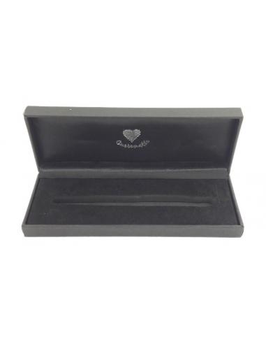 Penna-Roller-Classica-Nera-Cuore-Matto-Interno-Box