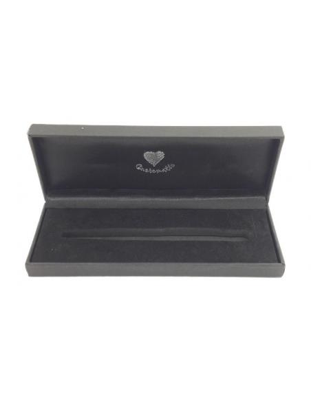 Penna-Roller-Classica-Nera-Cuore-Matto-Interno-Box