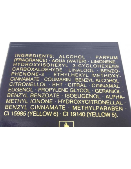 Opium di Yves SaintLaurent Edt 50 ML-ingredienti