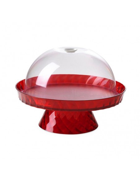 Alzata-per-dolci-e-frutta-con-campana-Rossa