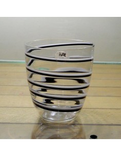 Bicchiere-Eddy-Nero-Bianco-Acqua H10cm
