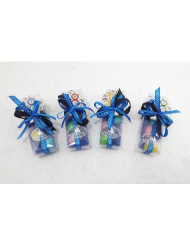 Confettata-Scatolina-Trasparente-9X3X2-Cm-esempio con oggettino applicato.