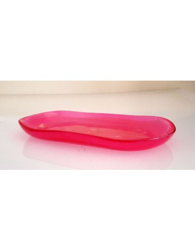 Vassoio piccolo in vetro decorato...