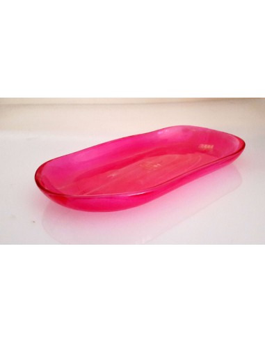 Vassoio piccolo in vetro decorato...