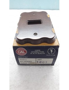 Placca-in-legno-Cal-serie-Magic-1-posto-colore-noce-1801 2