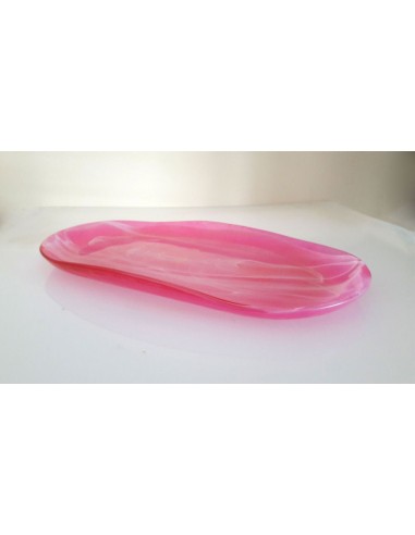 Vassoio Grande In Vetro Decorato...