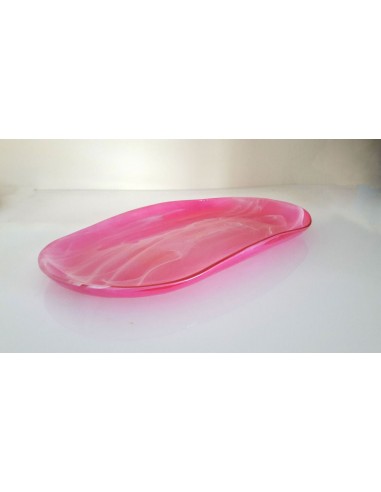 Vassoio Grande In Vetro Decorato...