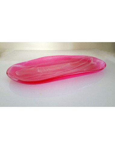 Vassoio Grande In Vetro Decorato...