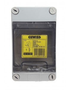 Centralino-Gewiss-stagno-da-parete-4-moduli-IP55-con-porta-fumè 2