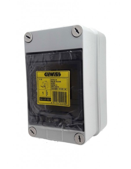 Centralino-Gewiss-stagno-da-parete-4-moduli-IP55-con-porta-fumè-2