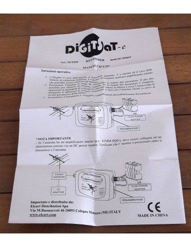 Misuratore Di Segnale Tv Dvb-T Digisat-E