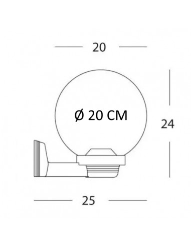 Sfera Globo per Lampione Giardino...