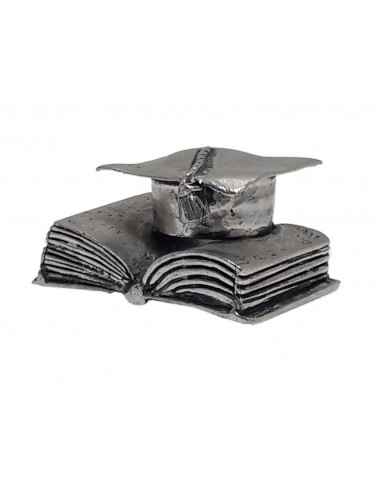 Libro con Cappello in Metallo Argentato