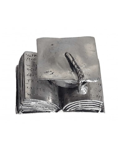Libro con Cappello in Metallo Argentato