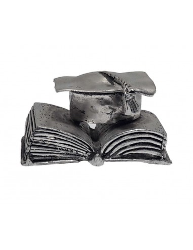 Libro con Cappello in Metallo Argentato