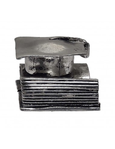 Libro con Cappello in Metallo Argentato