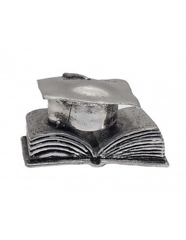 Libro con Cappello in Metallo Argentato