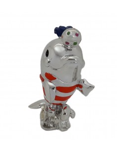 Delfini in resina Argentata 4 soggetti assortiti 2