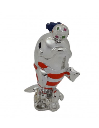 Delfini in resina Argentata 4...