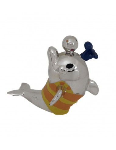 Delfini in resina Argentata 4...