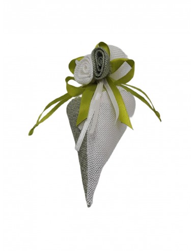 Cono juta bicolore per confettata ø...