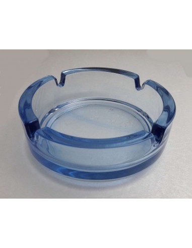 Posacenere in vetro tondo Bistro celeste