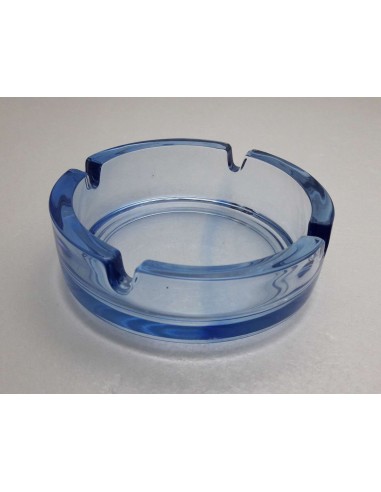 Posacenere in vetro tondo Bistro celeste