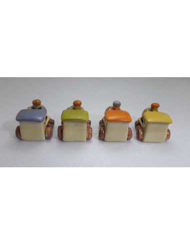 Trenino porcellana decorata 4 colori...