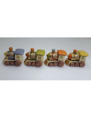 Trenino porcellana decorata 4 colori...